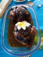 @pink.turtle.blog/ fleur de frangipanier (Martinique) et poulet boukané