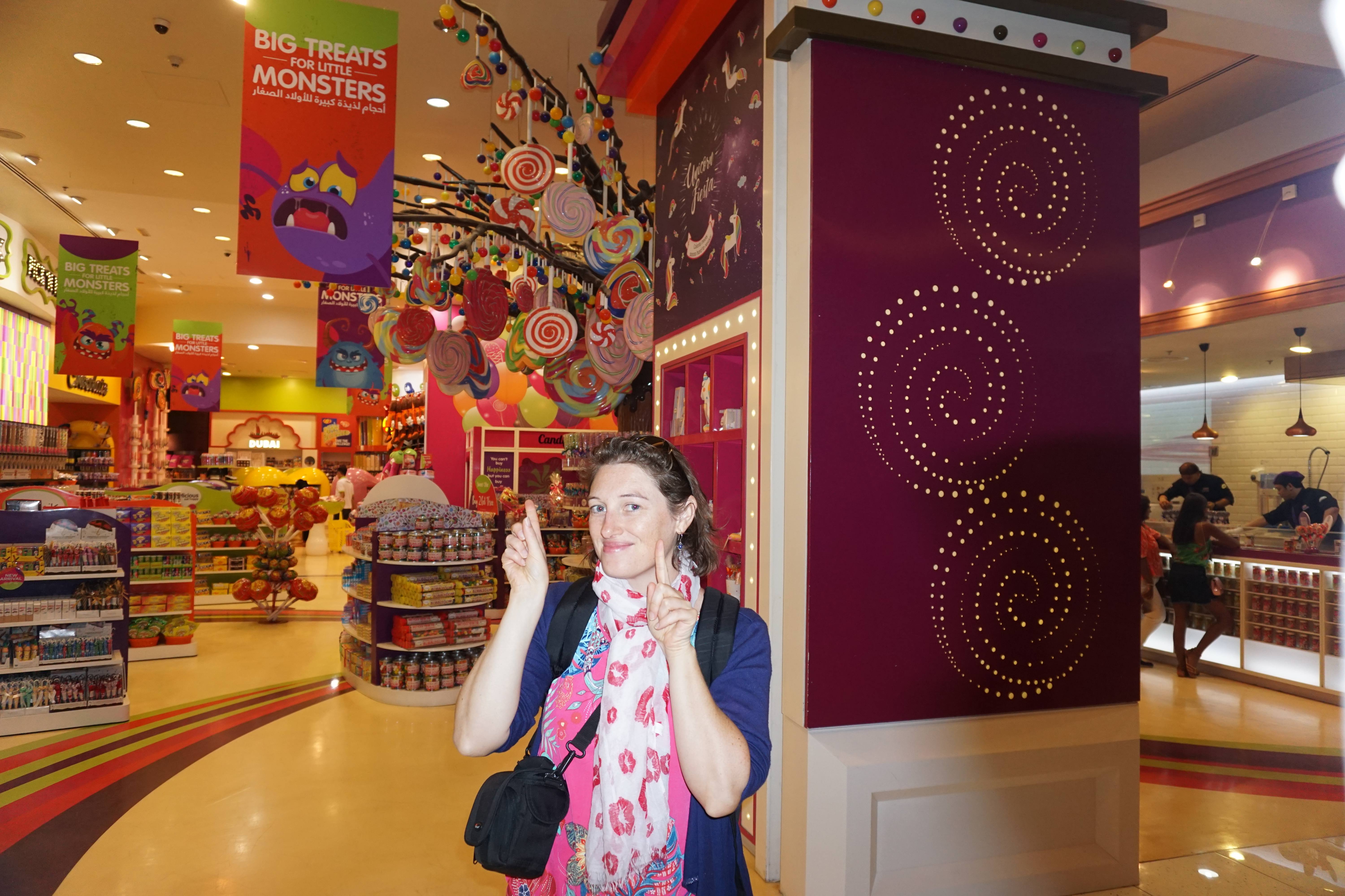 Le plus grand magasin de bonbons du monde, Dubaï/ @pink.turtle.blog